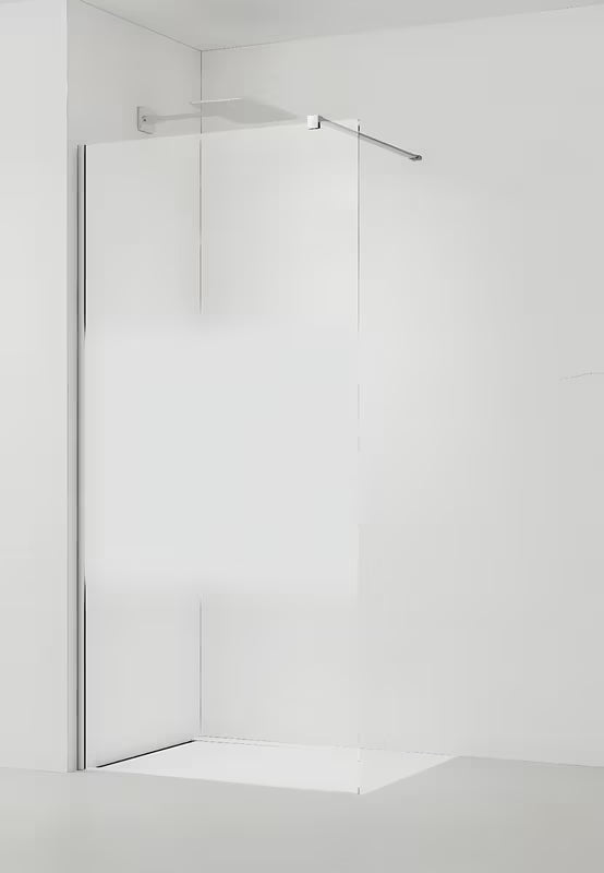 SAT Walk-in tuš stijena Walk-In 90 cm u krom izvedbi s prozirnim staklom i intimnom trakom