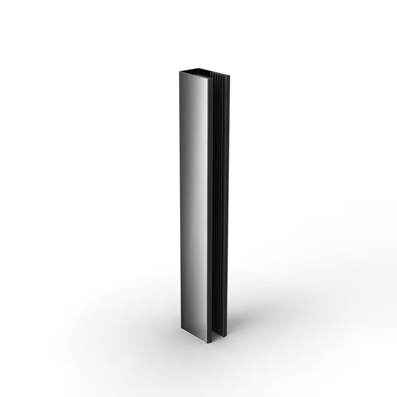 SAT Walk-In set pro paravana Walk-in u izvedbi PVD gun metal s bočnim profilom i donjom letvicom