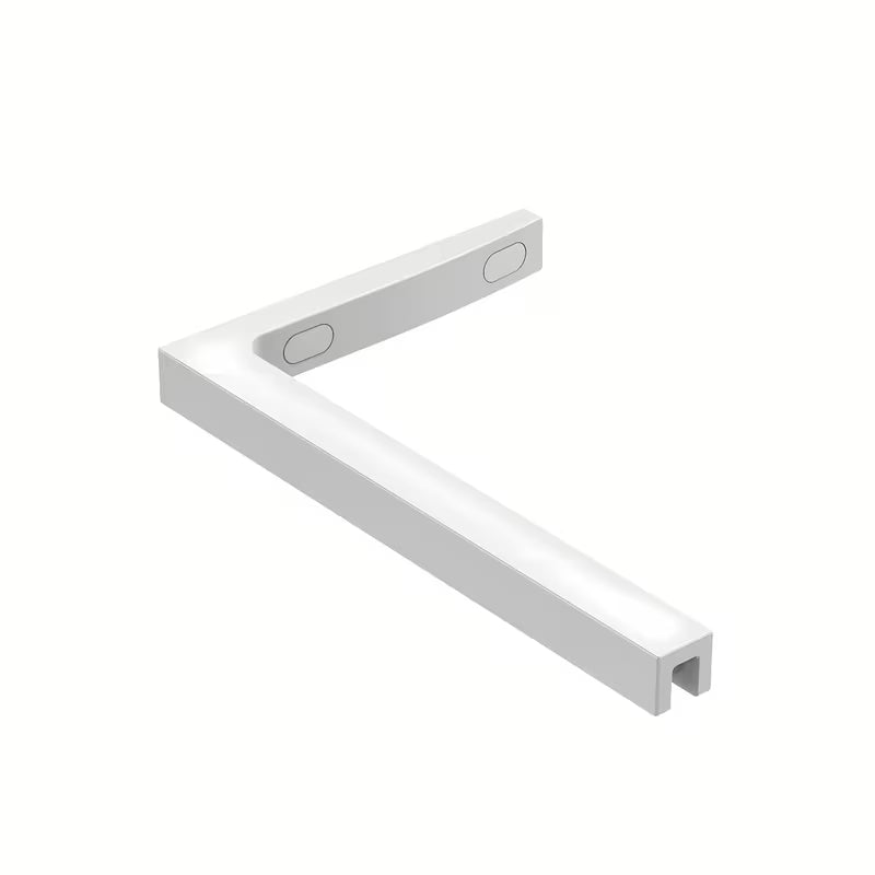 Bijela walk-in tuš stijena SAT Walk-in s prozirnim sigurnosnim staklom i intimnom trakom.