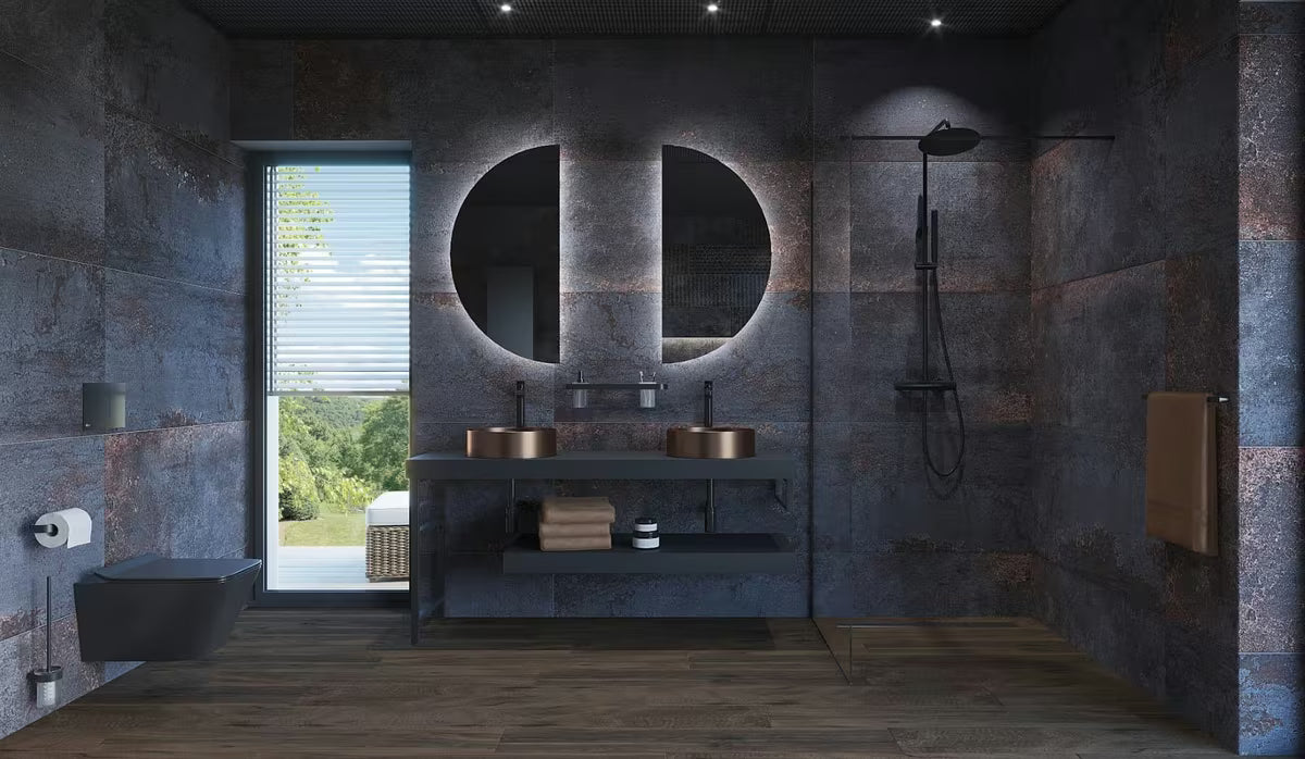 Crni walk-in paravan za tuš SAT Walk-in 140 cm od prozirnog sigurnosnog stakla s premazom EasyClean