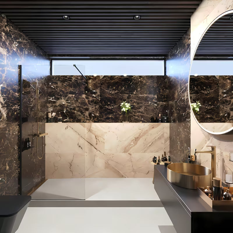 Walk-in tuš stijena SAT Walk-in s prozirnim staklom 8 mm i krom profilom