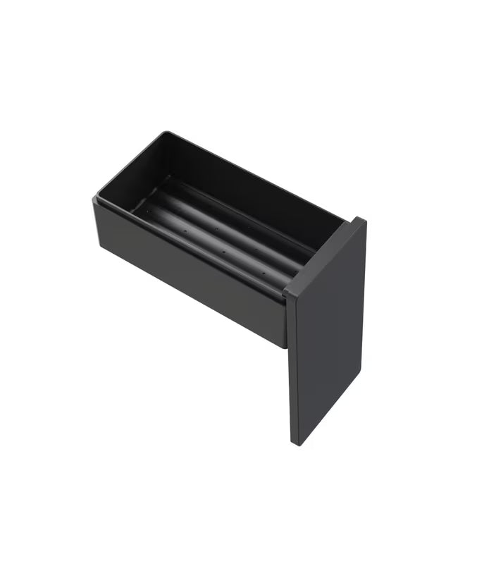 SAT Walk-in tuš stijena Walk-In 110 cm s crnim profilima i neprozirnim smoky staklom