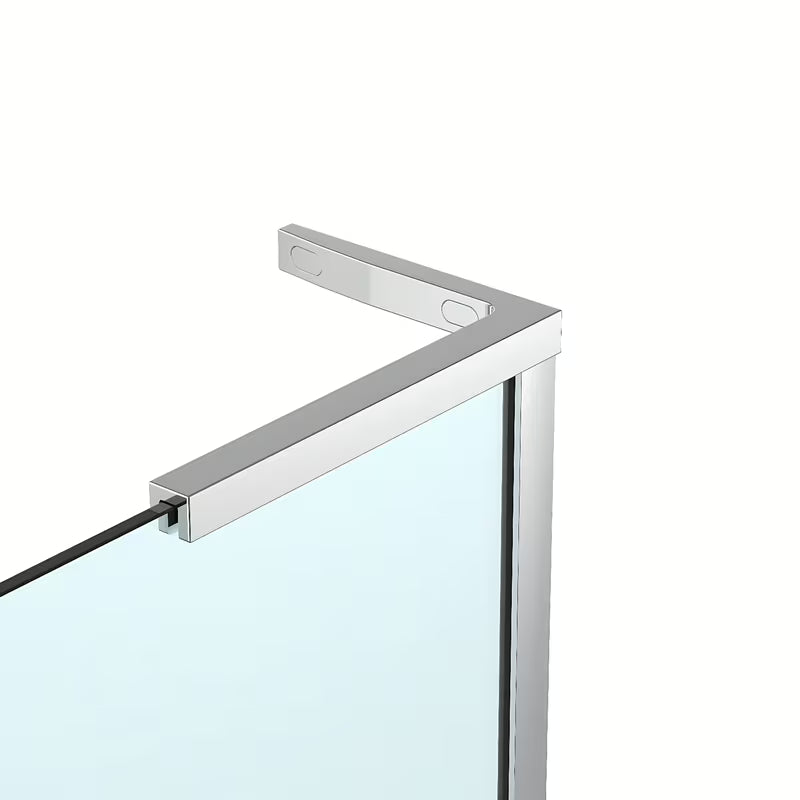 Walk-in tuš stijena SAT Walk-in 110 cm u krom izvedbi s prozirnim sigurnosnim staklom i premazom Easy Clean.