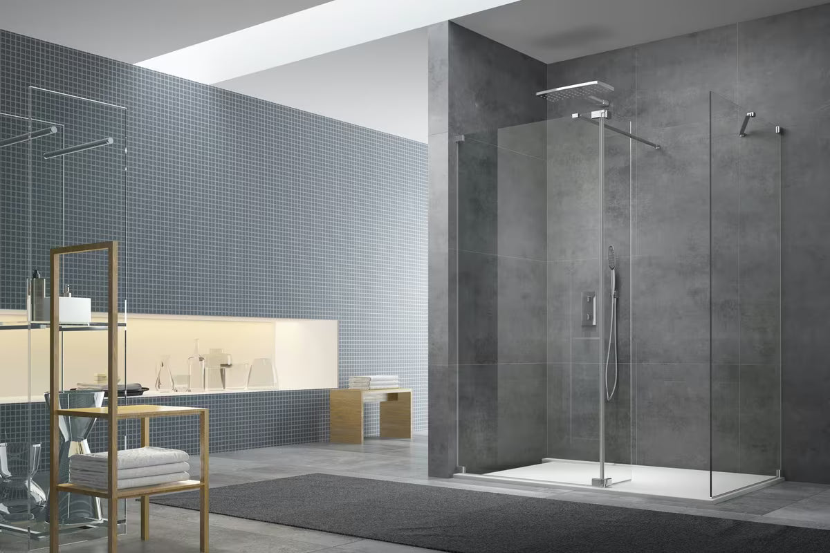 SAT Walk-in tuš stijena Walk-In 120x90 cm s prozirnim staklom i profilima u sjajnom kromu