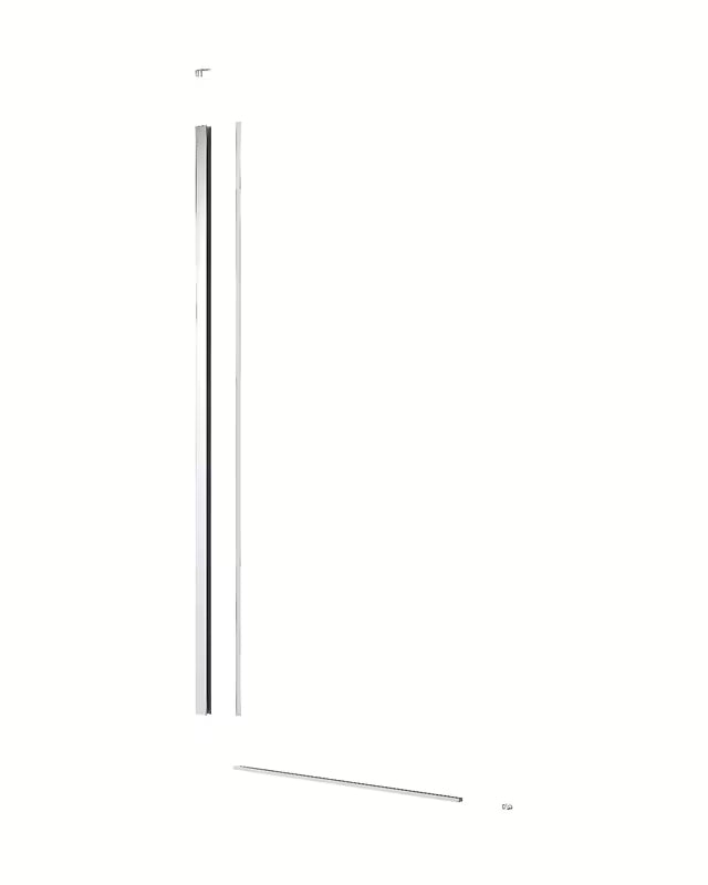 Walk-in tuš stijena SAT Walk-in 120 cm u krom izvedbi s prozirnim staklom i intimnom trakom