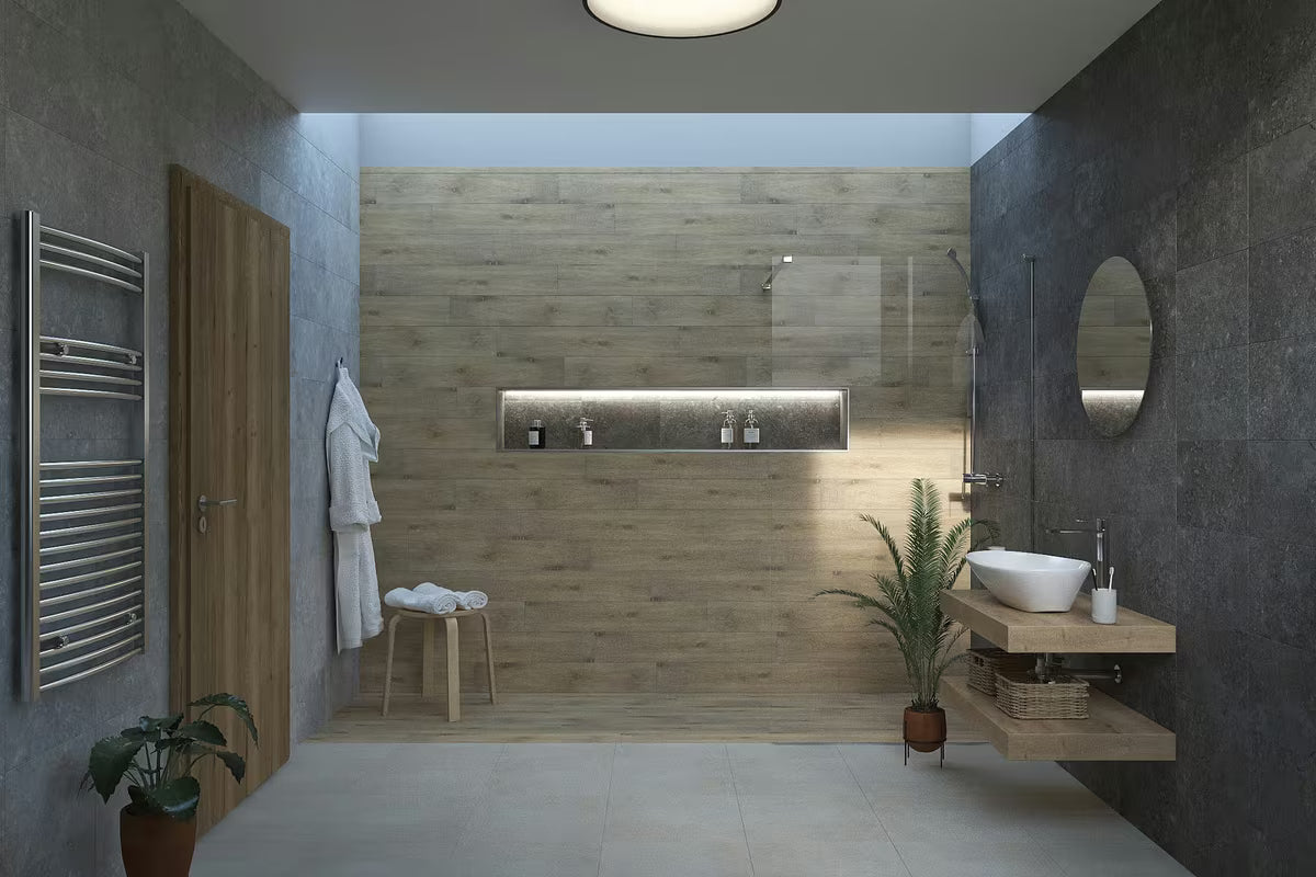 SAT Walk-in tuš stijena Walk-In 140 cm od prozirnog sigurnosnog stakla s kromiranom potpornom šipkom