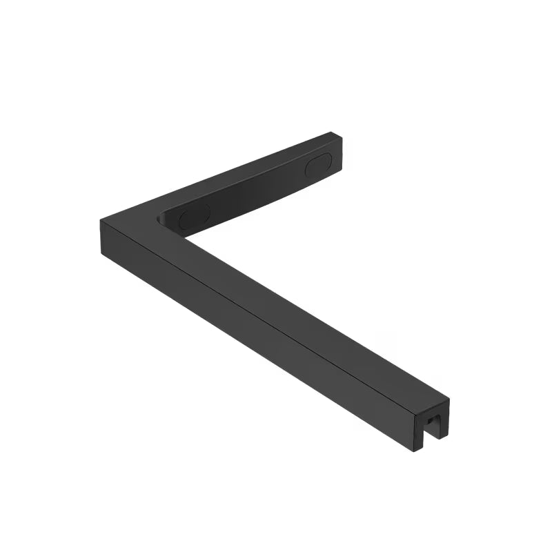 Crna potporna šipka SAT Walk-In pro lijeva izvedba walk-in tuš stijene