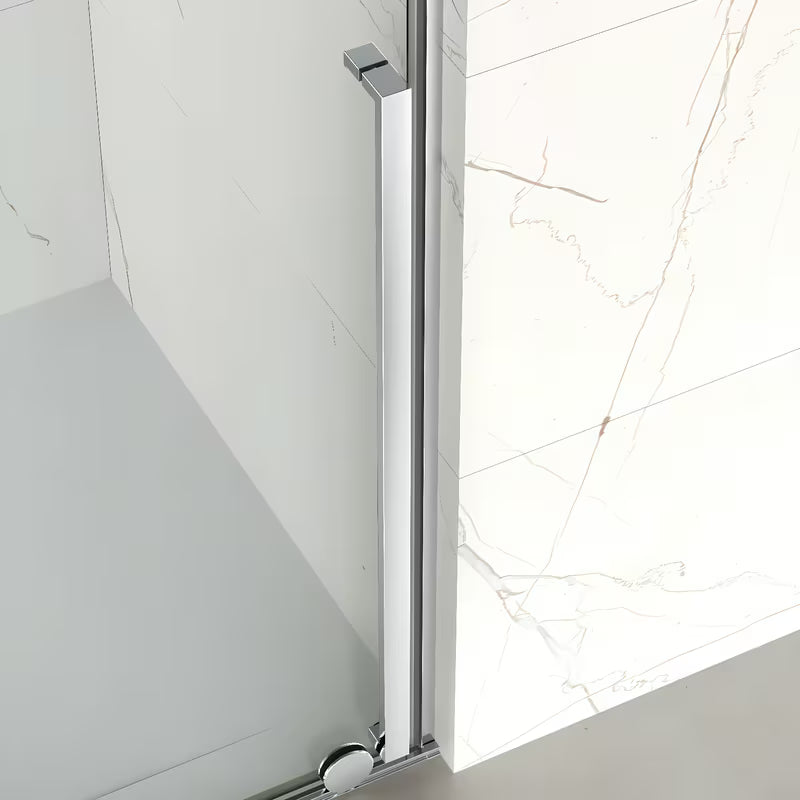 Tuš vrata SAT Xmotion 120 cm za nišu u sjajnom kromu s prozirnim staklom i kliznim otvaranjem.
