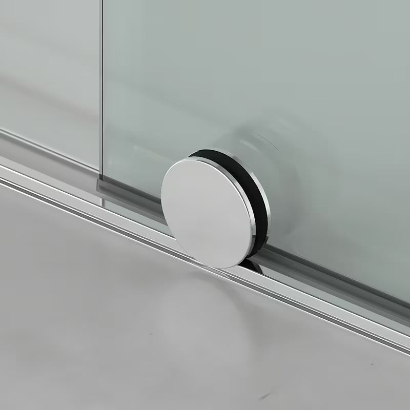 Tuš stijena Walk-In SAT Walk-In Xmotion 110 cm u sjajnom kromu s prozirnim staklom i kliznim sustavom.