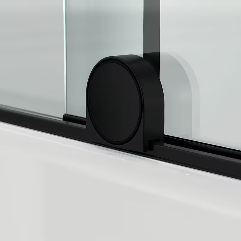 Klizna paravan za kadu SAT Walk-In Xmotion s prozirnim staklom i crnim profilima