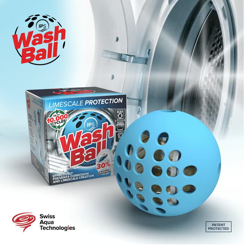 KalyxX IPS washball kugla za pranje pro za perilicu rublja, perilicu posuđa i WC školjke spremnik protiv kamenca