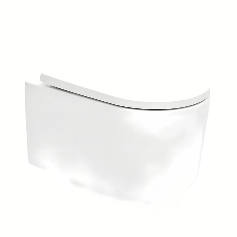 Bijeli viseća WC školjka SAT s Rimless ispiranjem bez ruba i sjedalom soft Close.