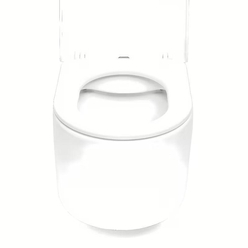 Bijeli viseća WC školjka SAT s Rimless ispiranjem bez ruba i sjedalom soft Close.
