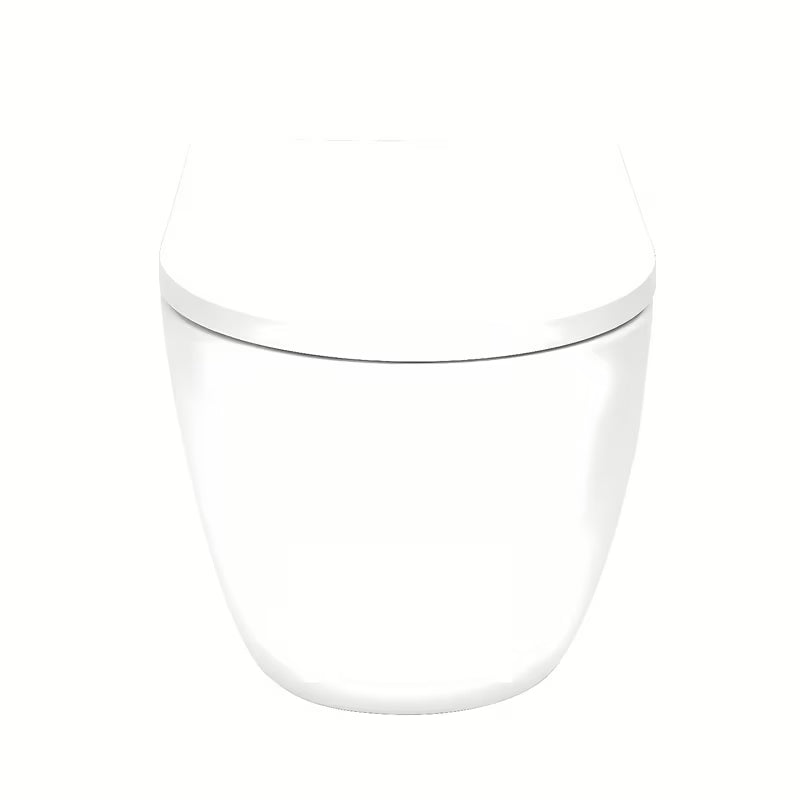 Viseći WC set SAT Fusion s vrtložnim ispiranjem, modulom TECEbase i tipkom TECE Nowa u mat crnoj boji