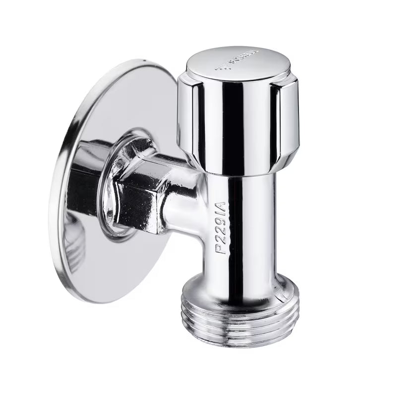 Kromirani ventil za perilicu Schell Comfort s gornjim upravljanjem i pomičnom rozetom