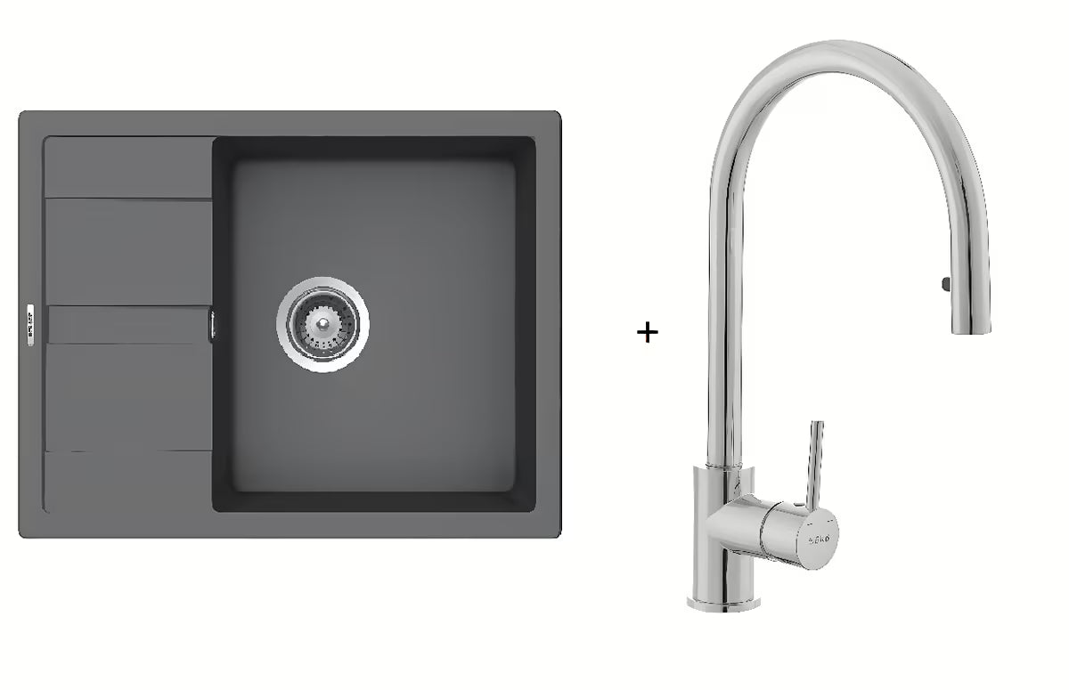Povoljni set granitnog kuhinjskog sudopera Schock i kuhinjske slavine SIKO
