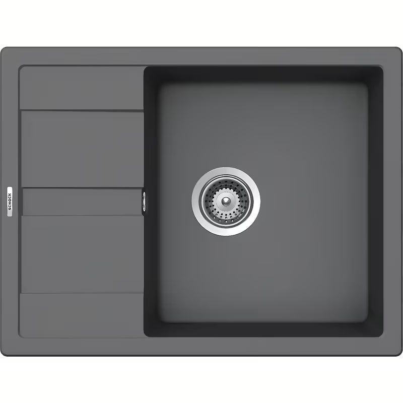 Granitni sudoper Schock Manhattan D100 s ocjeđivačem u boji croma, 65x50 cm.