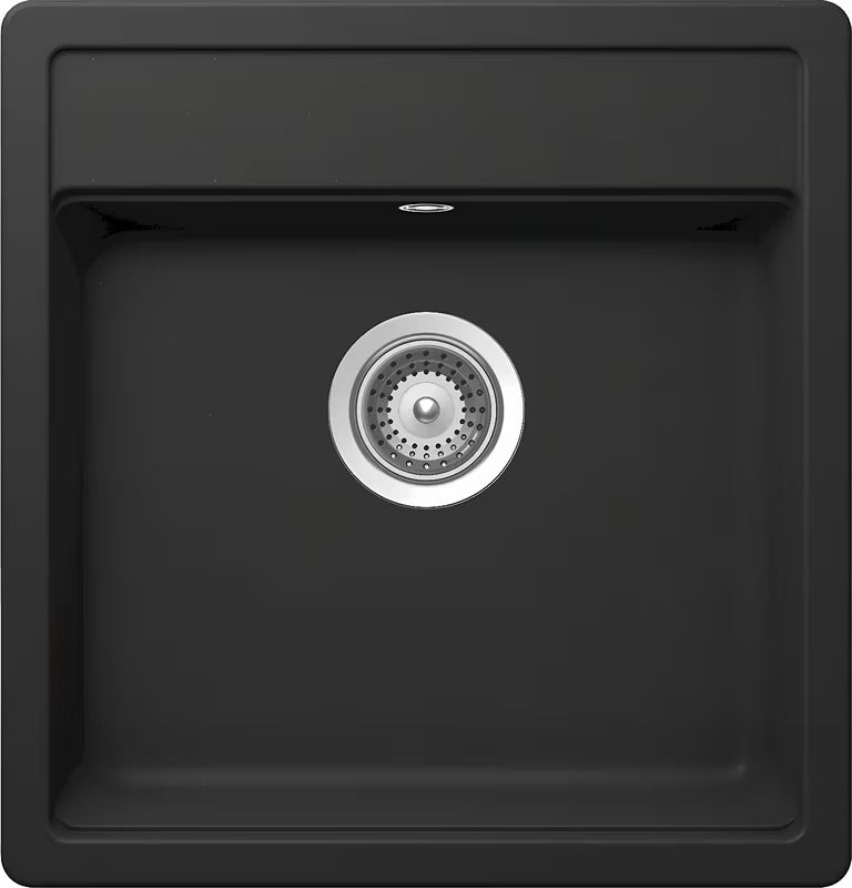 Granitni kuhinjski jednostruki sudoper Schock Nemo N100S pro montaža na radnu ploču u boji nero
