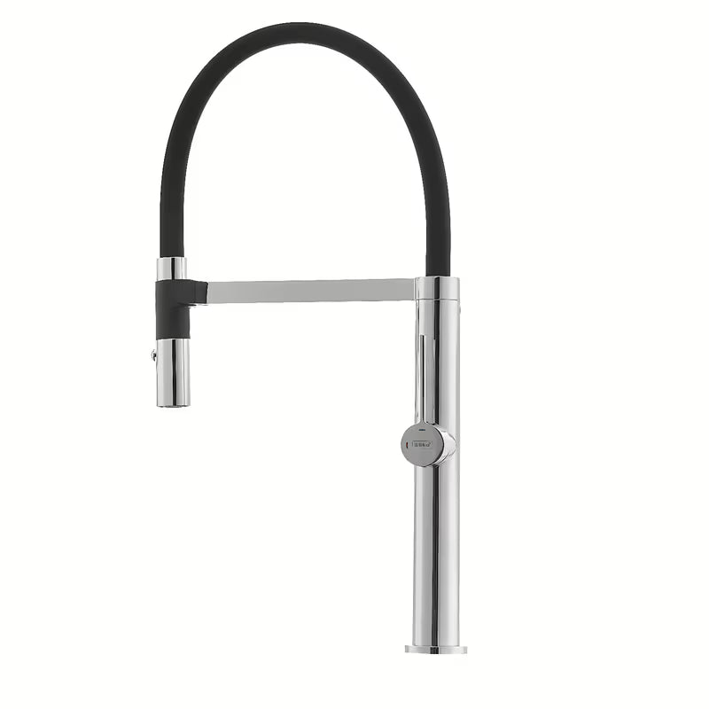 SIKO jednoručna baterija stojeća miješalica za sudoper crni krom s tušem pričvršćenim magnetom