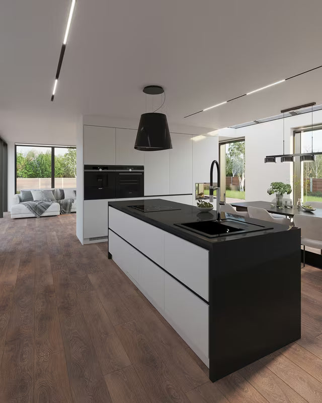 SIKO jednoručna baterija stojeća miješalica za sudoper crni krom s tušem pričvršćenim magnetom