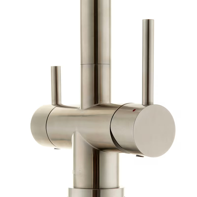 Nehrđajući troputni miješalica za sudoper SIKO Supersteel s odvojenim izlazom pro filtriranu vodu.