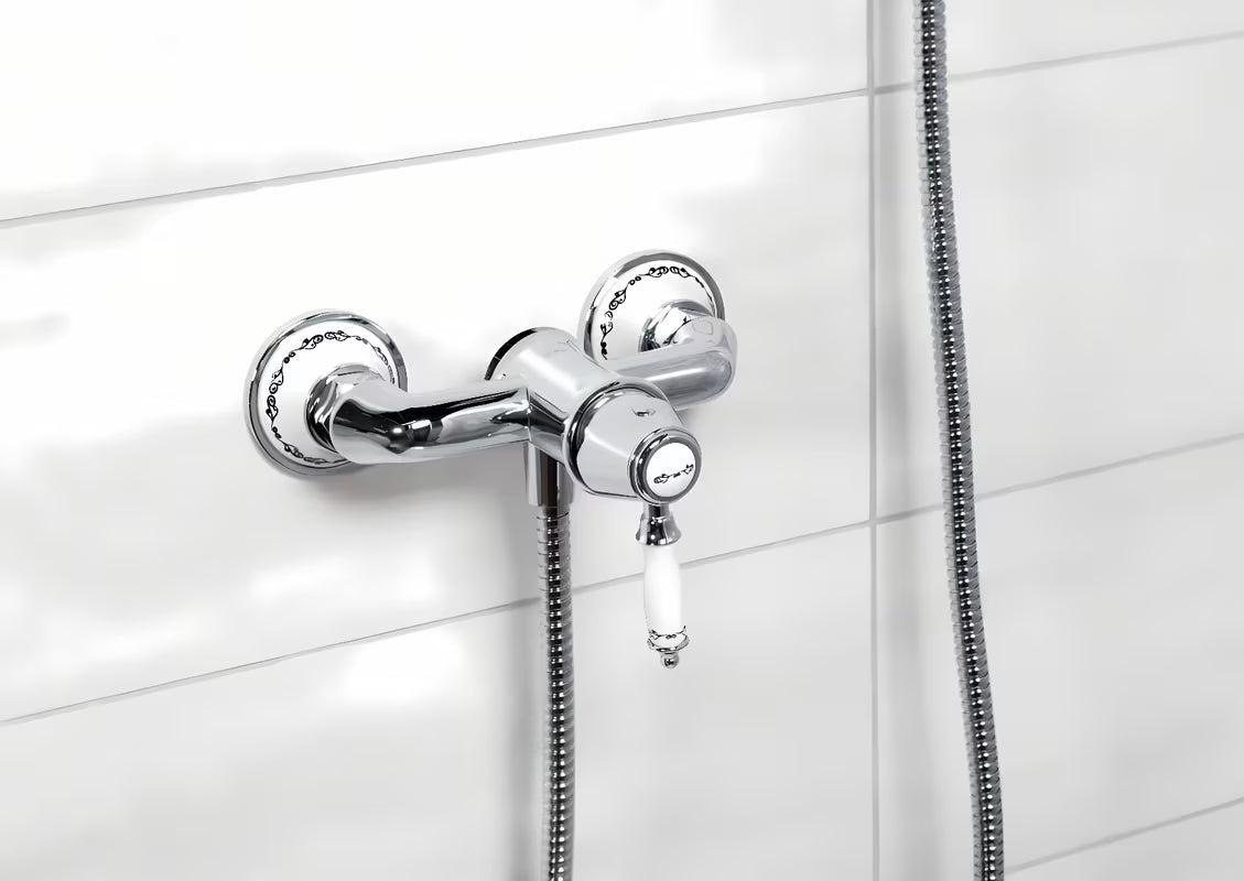 Retro jednoručna baterija miješalica za tuš SIKO Provence u krom izvedbi pro za zidnu montažu