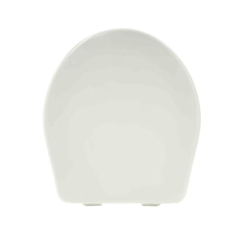 Bijela WC daska od termoplasta s plastičnim šarkama u jednostavnoj izvedbi