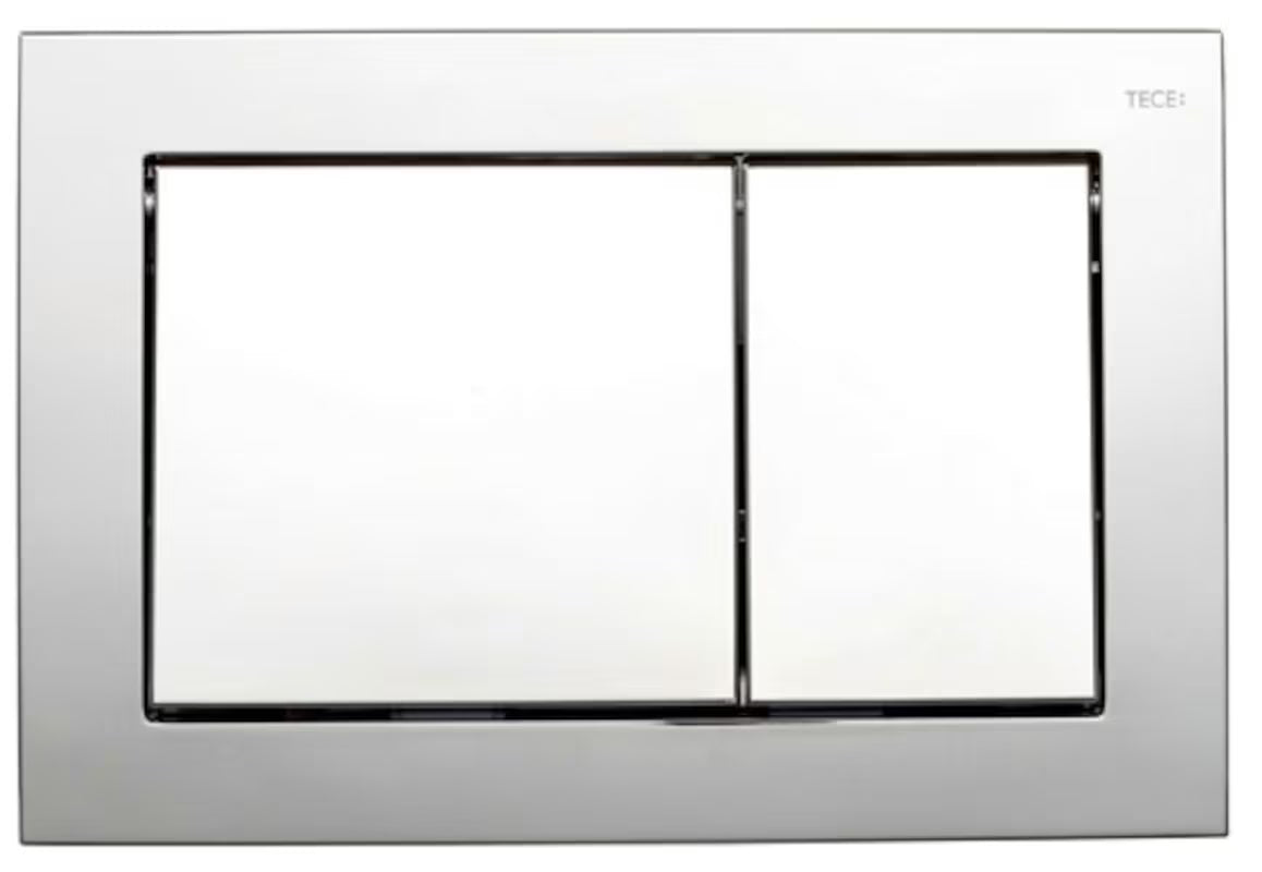 Viseći WC set Siko S-Line Pro s podžbuknim vodokotlićem TECE i kromiranom tipkom TECEbase