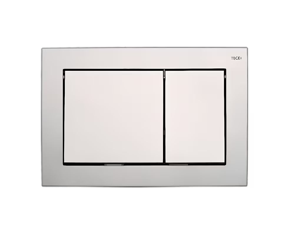 Plastično tipka za aktiviranje Tece tecenow u mat krom izvedbi pro dvokoličinsko ispiranje WC školjke