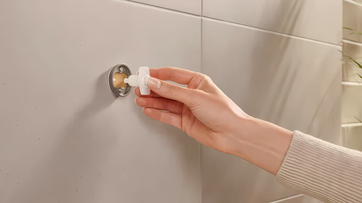 Brončana kukica za ogrtač Tesa s montažom bez bušenja pomoću tehnologije tesa Power.Kit