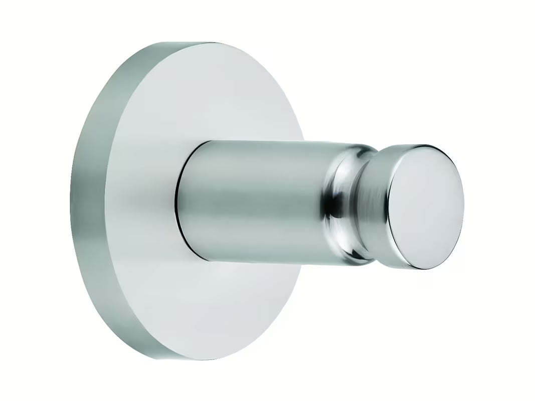 Zidni kukica Tesa Moon od brušenog čelika pro za ručnike i ogrtače, s montažom bez bušenja