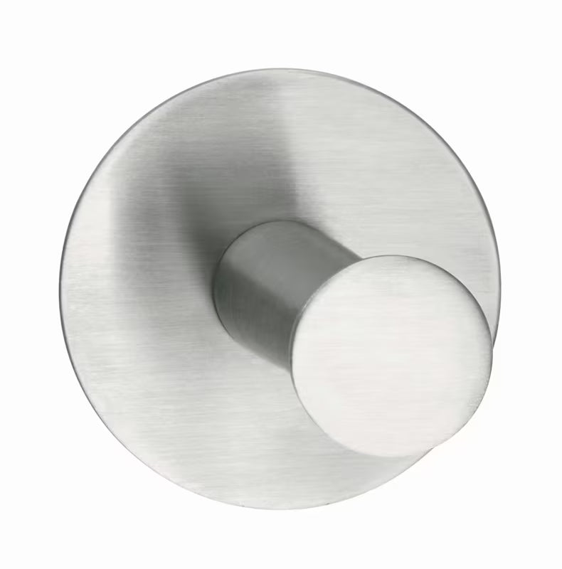 Tesa powerbutton Classic metalni kukica od brušenog čelika pro montaža bez bušenja na pločice.