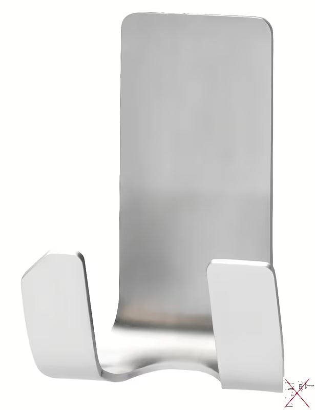 Tesa Powerstrips vodootporni nehrđajući dvostruka kuka pro za vješanje brijača bez bušenja.