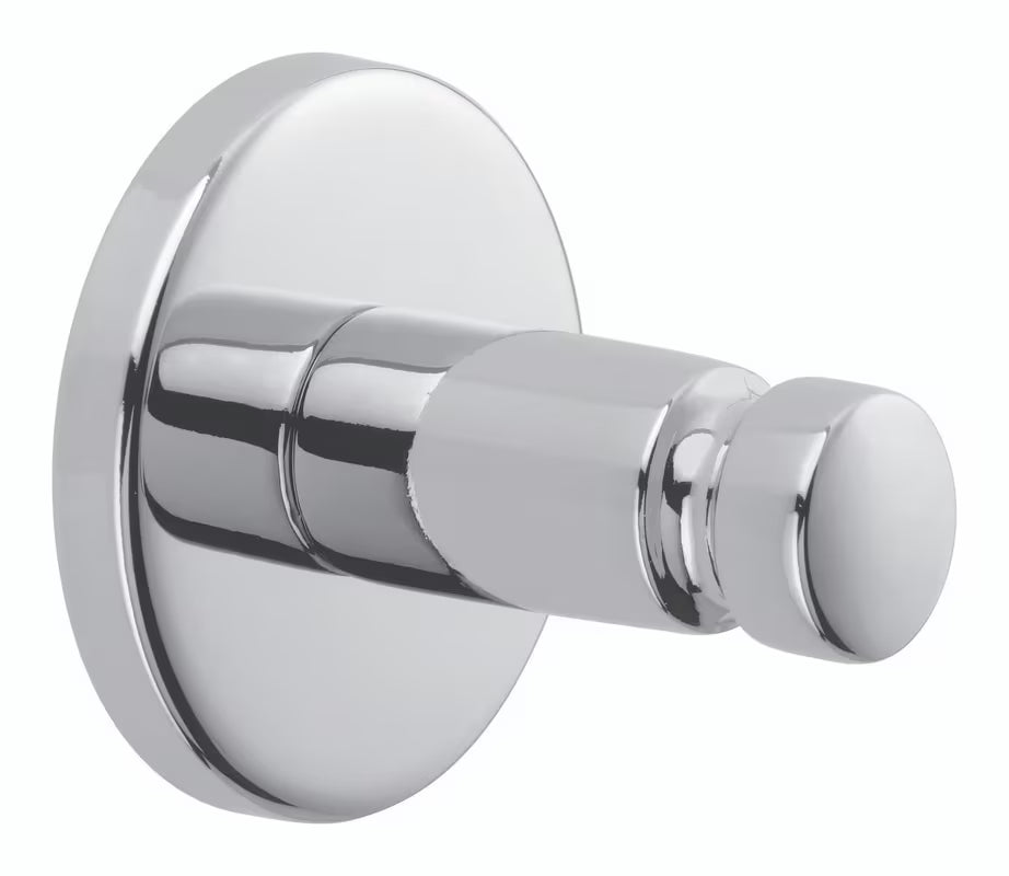 Kromirani samoljepljivi kukica Tesa Smooz bez bušenja za kupaonicu, za ručnik ili ogrtač.