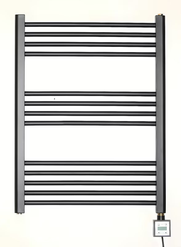 Električni radijator Thermal Trend KD Economy 80x60 cm u crnoj mat boji s termostatom KTX 3.