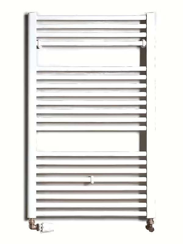 Bijeli kombinirani cijevni radijator Thermal Trend KD 96x60 cm, prikladan za kupaonicu