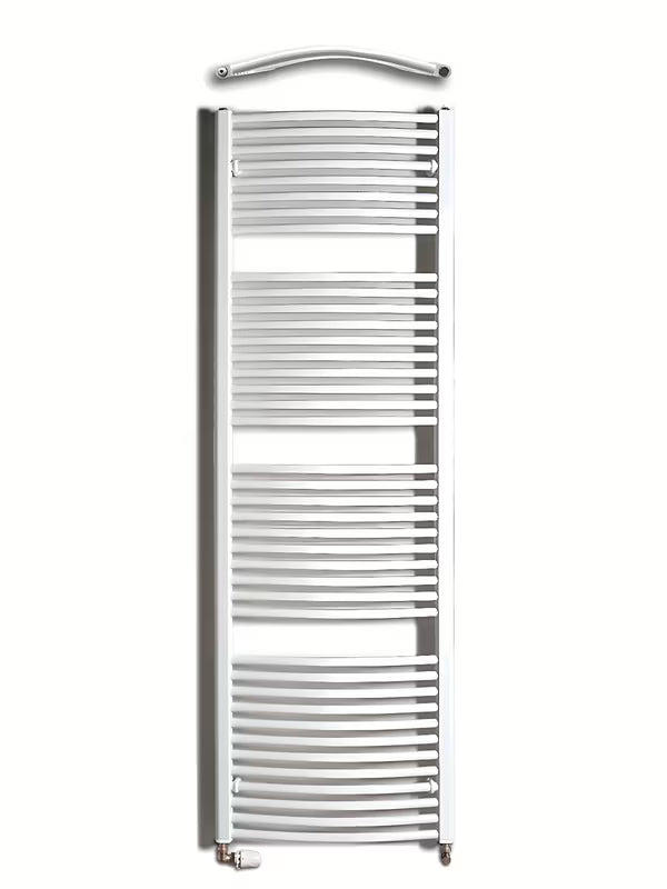 Bijeli kombinirani cijevni radijator Thermal Trend Kdo 60x185 cm za kupaonicu