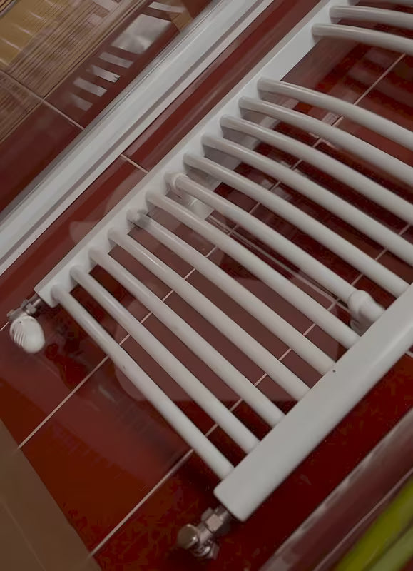 Bijeli kombinirani cijevni radijator Thermal Trend KDO 96 x 75 cm za kupaonicu