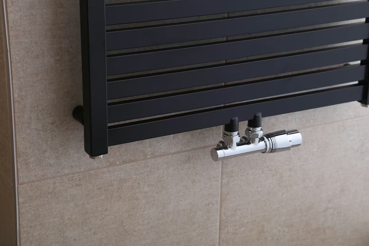 Kombinirani radijator Thermal Trend Kh 97x45 cm u crnoj mat izvedbi