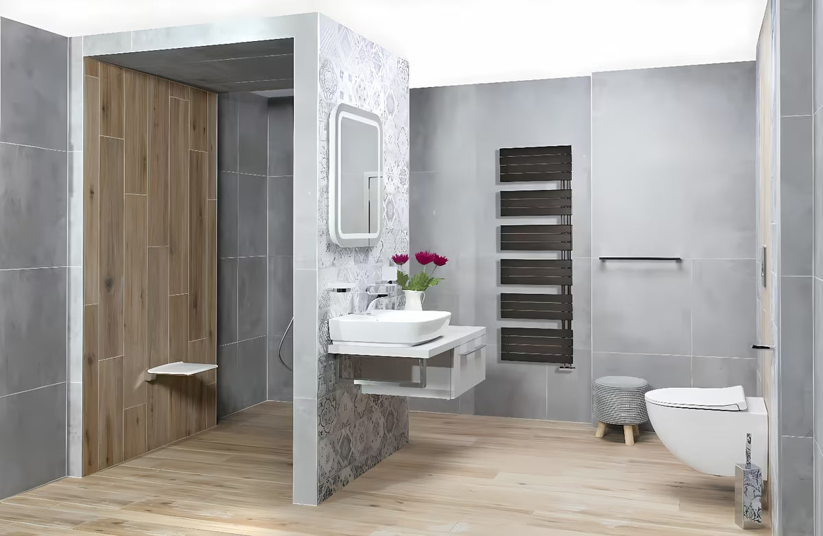 Kombinirani kupaonski radijator Thermal Trend Oliver 151x45 cm u antracit boji