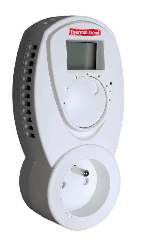 Thermal Trend Termostat TZ 33 za utičnicu s okretnim regulatorom i LCD zaslonom pro regulaciju temperature.