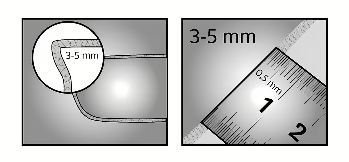Bijeli umivaonik na ploču Triomini Slim 38,5 x 38,5 cm od tankostijene keramike