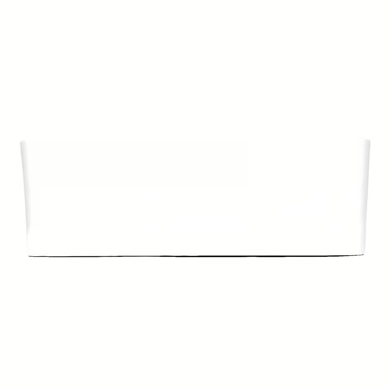 Bijeli umivaonik na ploču Triomini Slim od tanke keramike, izvedba bez preljeva.