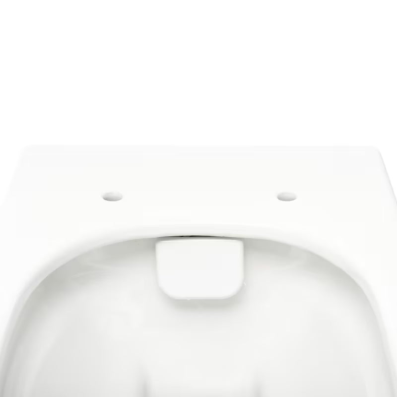 Bijeli viseća WC školjka vitra Integra bez sustava za ispiranje s tehnologijom Rim-Ex i sjedalom soft Close.