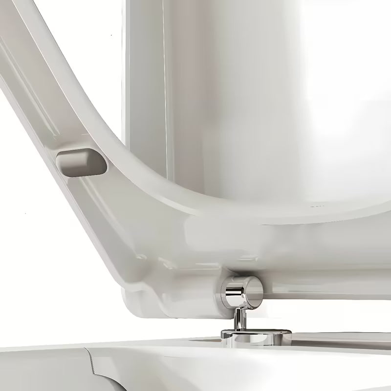 Bijelo WC daska Vitra Integra od duroplasta s metalnim šarkama i skrivenim pričvršćenjem