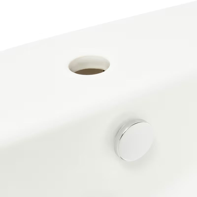 Viseći umivaonik Vitra Integra 50x43 cm s otvorom pro za slavinu u sredini u bijeloj boji.