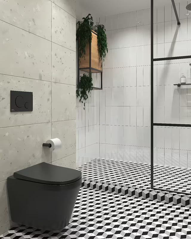 Crni viseća WC školjka vitra Integra s wc daskom soft Close i ispiranjem Rim-Ex