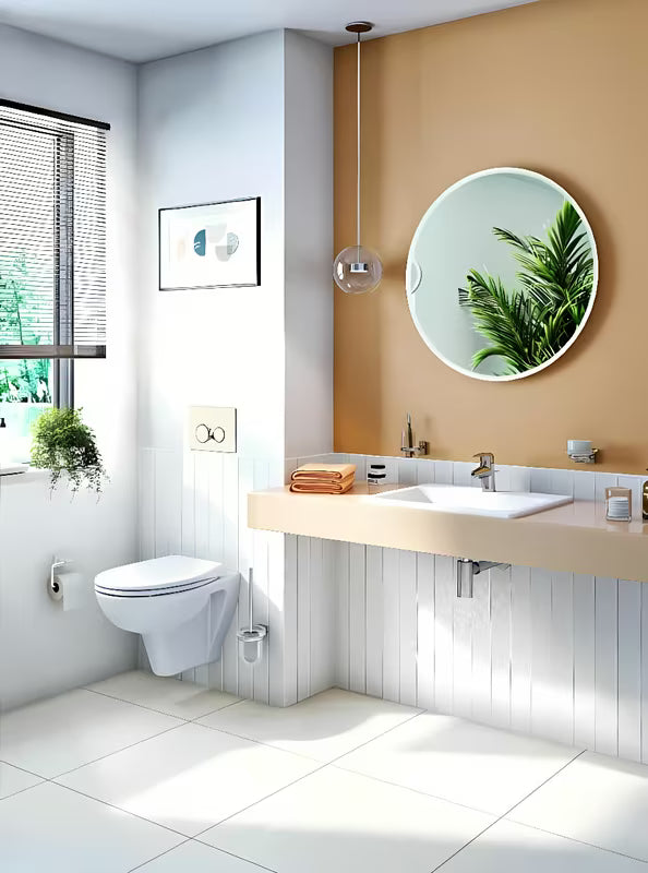 Ugradbeni umivaonik Vitra S20 55 x 45 cm od bijele keramike s preljevom i otvorom pro za slavinu u sredini