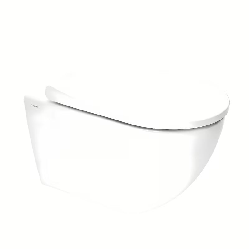 Vitra S60 viseća WC školjka u bijeloj boji bez sustava za ispiranje s wc daskom soft Close i skrivenim pričvršćenjem.