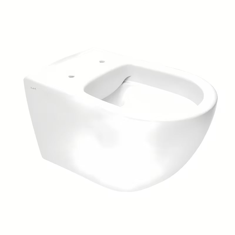 Vitra S60 viseća WC školjka u bijeloj boji bez sustava za ispiranje s wc daskom soft Close i skrivenim pričvršćenjem.